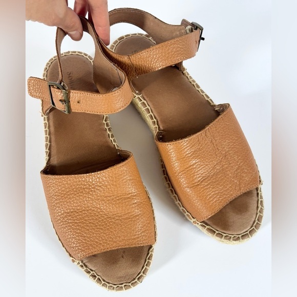 Soludos Eden Tan Leather Espadrille Sandals in Camel - Picture 5 of 13